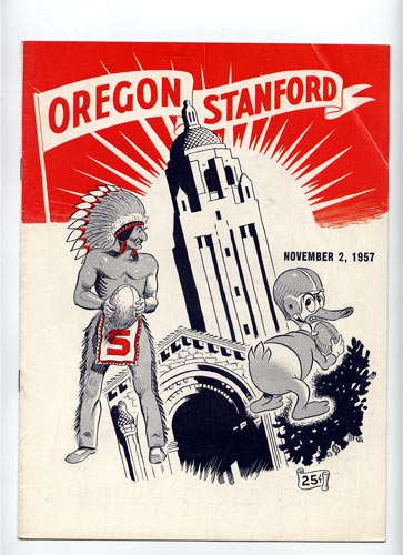 1957 Stanford vs Oregon College Football Program