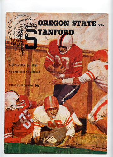 1964 Stanford vs Oregon State College Football Program