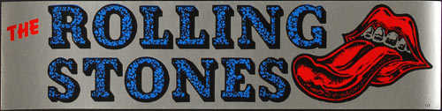 Vintage Rolling Stones Bumper Sticker