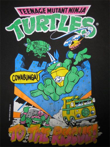 Teenage Mutant Ninja Turtles TMNT To The Rescue! Original Vintage T-Shirt