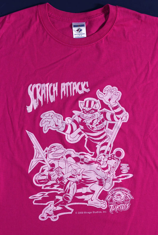Teenage Mutant Ninja Turtles TMNT Scratch 25th Anniversary Original Vintage T-Shirt