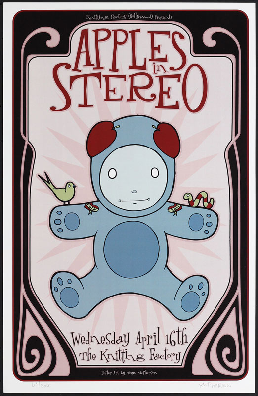 Tara McPherson Apples in Stereo Poster