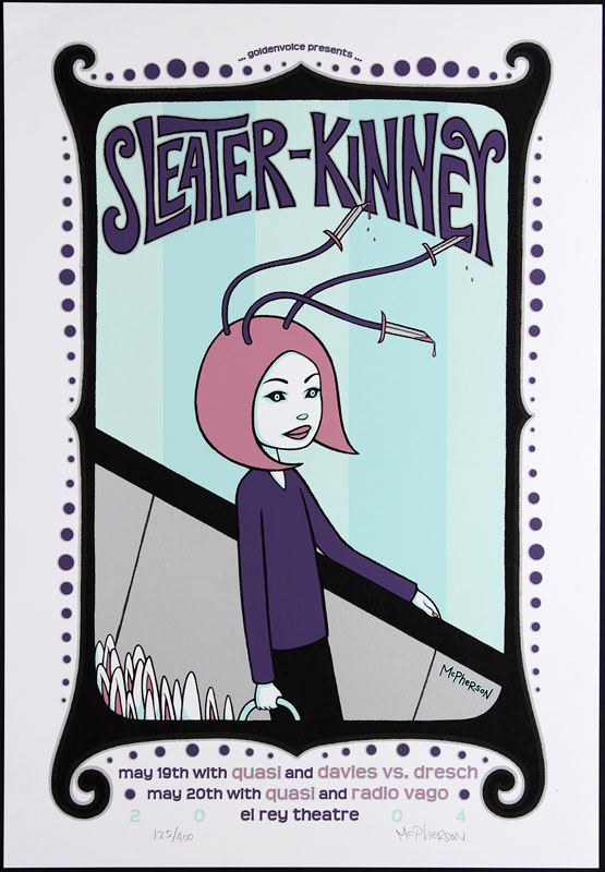 Tara McPherson Sleater-Kinney Poster