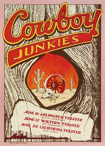 Randy Tuten Cowboy Junkies Poster - signed