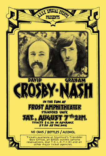 Randy Tuten David Crosby and Graham Nash Poster - signed