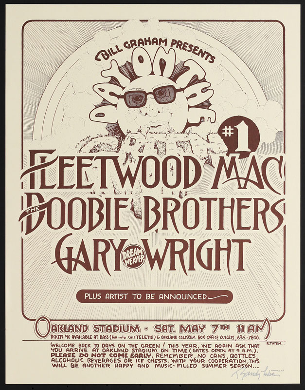 Randy Tuten Day on the Green #1 Fleetwood Mac Poster
