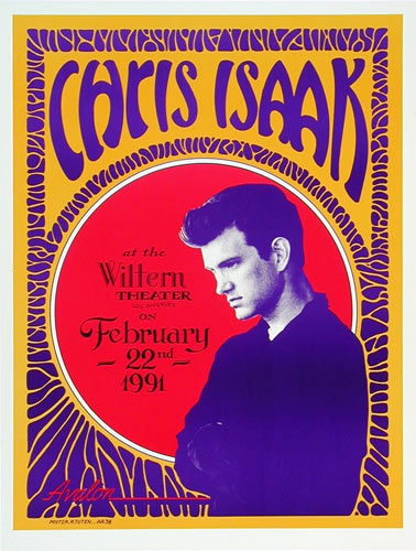 Randy Tuten Chris Isaak Poster - signed