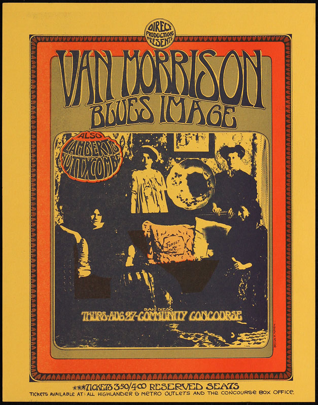 Randy Tuten Van Morrison Handbill