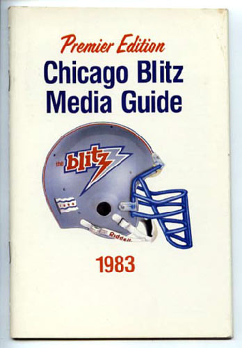 1983 Chicago Blitz Media Guide