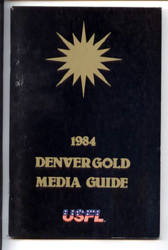 1984 Denver Gold Media Guide