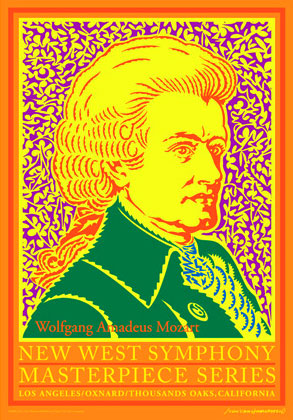 John Van Hamersveld Mozart Poster - signed