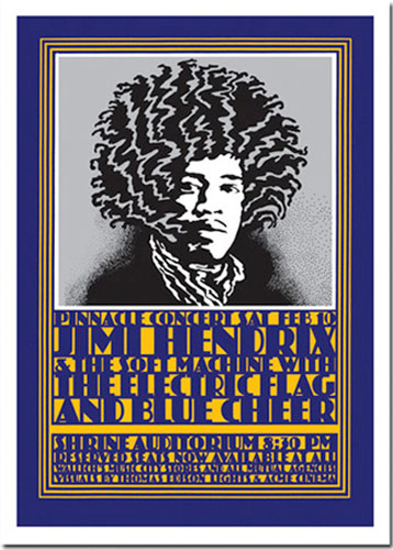 John Van Hamersveld Jimi Hendrix - Shepard Fairey Edition Fine Art Print Poster