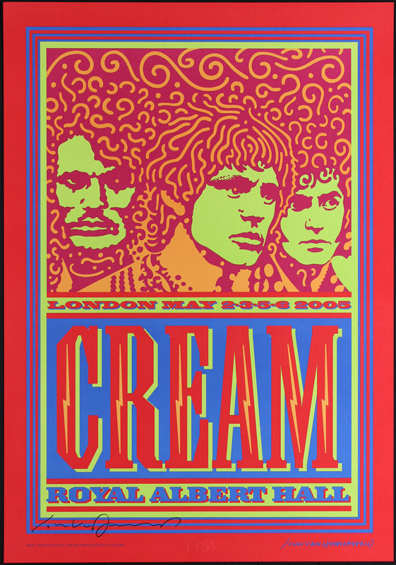 John Van Hamersveld Cream Poster - signed