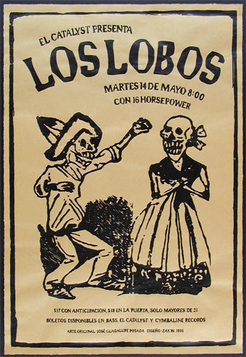 Zak Wilson Los Lobos Poster