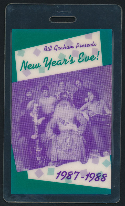 Grateful Dead New Year's Eve 1987-1988 Laminate