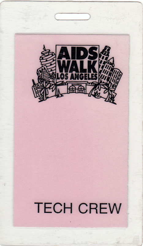 AIDS Walk Los Angeles Tech Crew Laminate