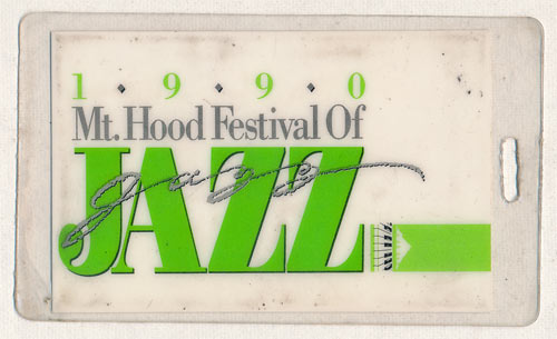 Mt. Hood Festival of Jazz 1990 Laminate