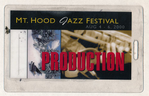 Mt. Hood Jazz Festival 2000 Production Laminate