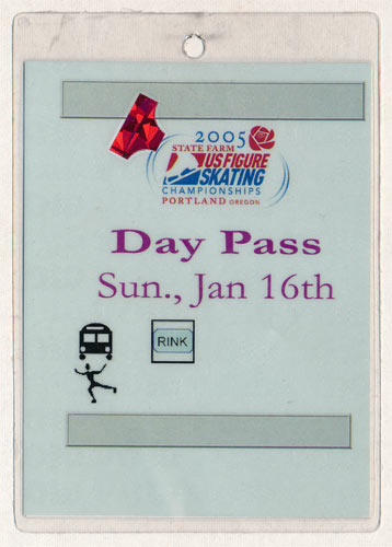 State Farm US Figure Skating Championships 2005 Day Pass Laminate