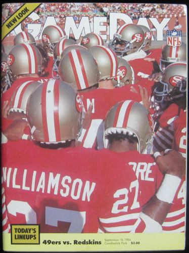 San Francisco 49ers v Washington Redskins Pro Football Program