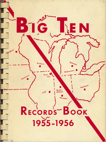 Big Ten Western Conference 1955 - 1956 Sports Records Book