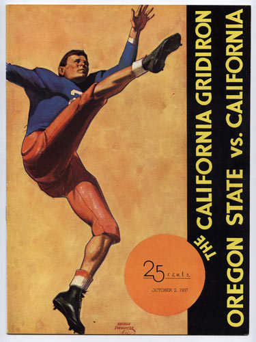 1937 Cal Bears Vs Oregon State College Football Program