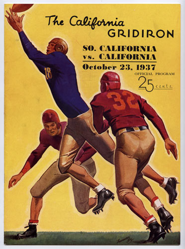 1937 USC Vs Cal Bears College Football Program