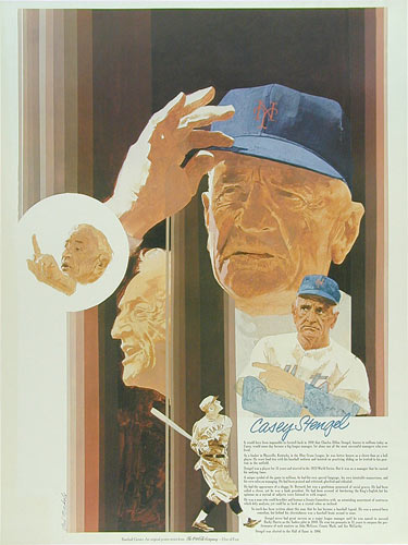 Coca Cola Basball Greats - Casey Stengel Poster