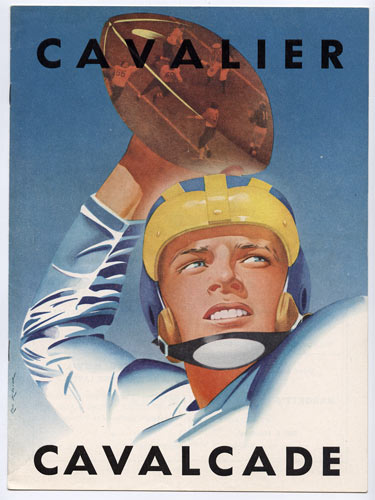 1951 Cavalier Vs Cavalcade College Football Program