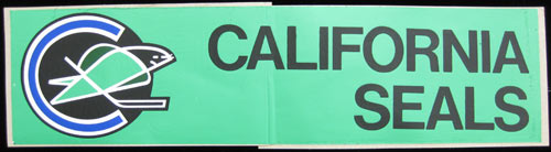 California Seals 1967/68 Hockey Bumper Sticker