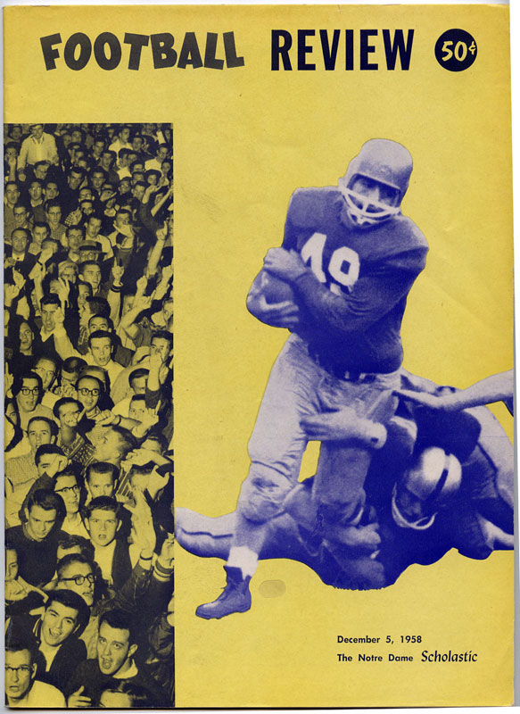 1958 Notre Dame Football Review College Football Magazine