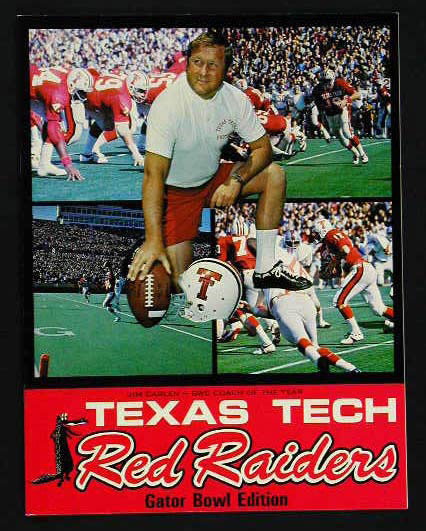 1973 Texas Tech College Football Gator Bowl Media Guide / Yearbook