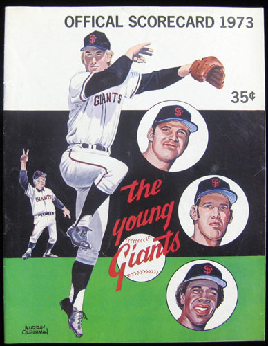 San Francisco Giants v Chicago Cubs 1973 Scorecard Baseball Program
