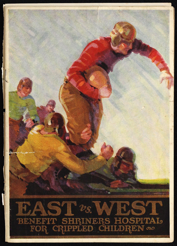 1930 5th Annual East-West Shrine Game College Football Program