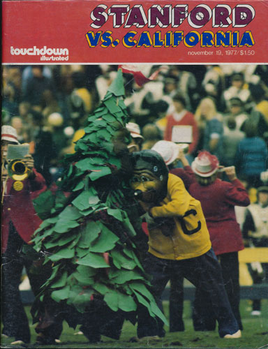 1977 Stanford vs Cal Big Game College Football Program