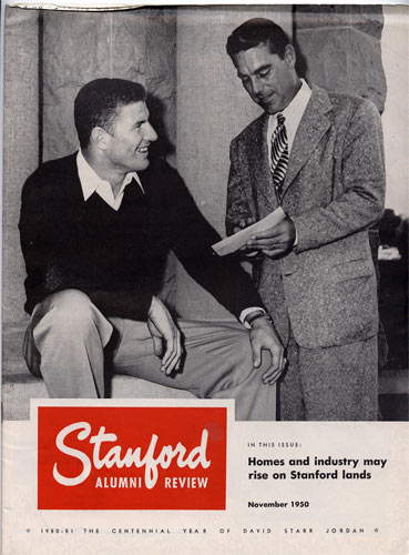 1950 Stanford Alumni Review College Football Program