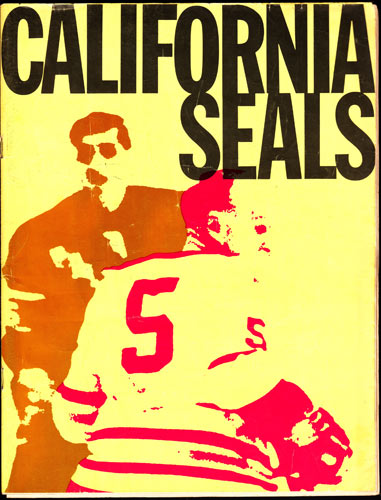 California Seals vs San Diego Gulls Game Program Hockey Program