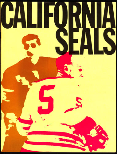 California Seals vs Seattle Totems Game Program Hockey Program