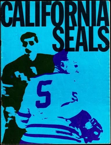 California Seals vs Vancouver Canucks Game Program Hockey Program