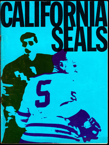 California Seals vs Seattle Totems Game Program Hockey Program