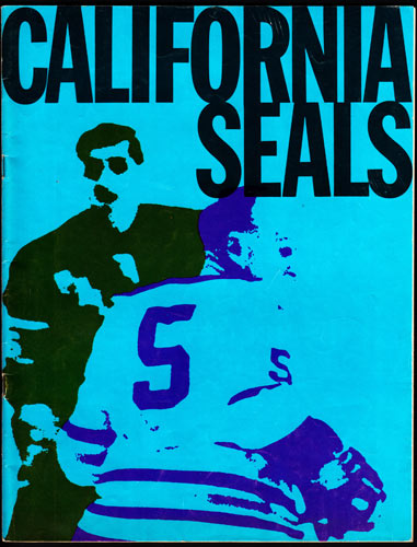 California Seals vs Seattle Totems Game Program Hockey Program