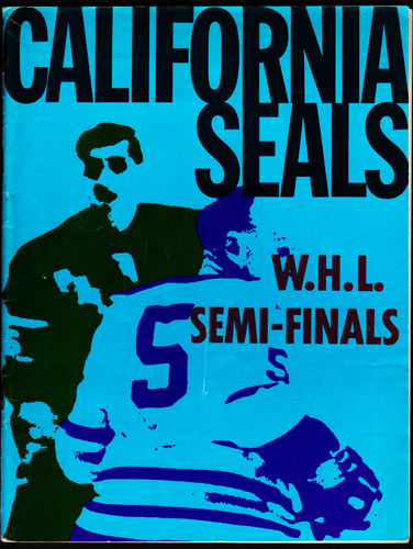 California Seals vs Seattle Totems WHL Playoff Game Program Hockey Program