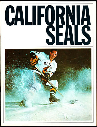 California Seals vs Portland Buckaroos WHL Game Program Hockey Program