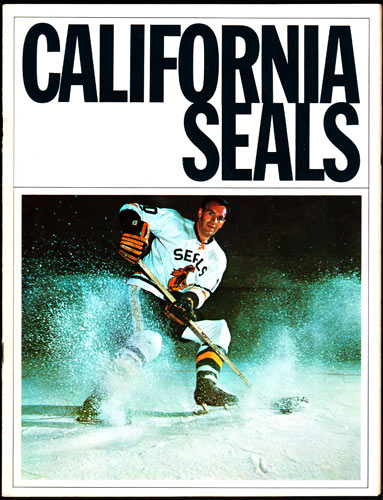 California Seals vs San Diego Gulls WHL Game Program Hockey Program