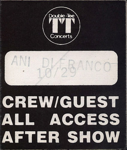 Ani DiFranco Backstage Pass