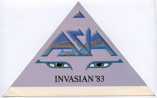 Asia 1983 Invasian Purple Backstage Pass