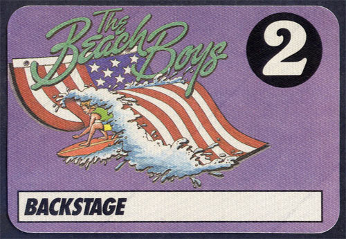 Beach Boys Backstage Pass Backstage Pass