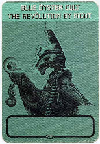 Blue Oyster Cult Revolution By Night Green Backstage Backstage Pass