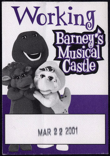 Barney's Musical Castle Backstage Pass
