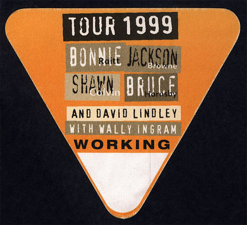 Bonnie Raitt Jackson Browne Tour 1999 Backstage Pass